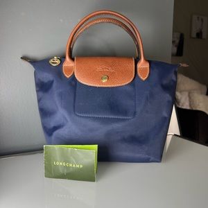 Longchamp Mini Le Pliage Handbag Navy